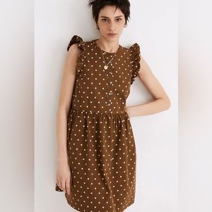 Madewell Mini Olive Green Dress-  Size S